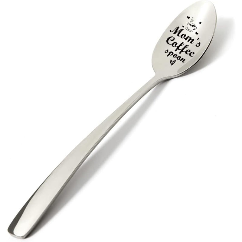 Gravierter Kaffeelöffel – „Mom’s Coffee Spoon“