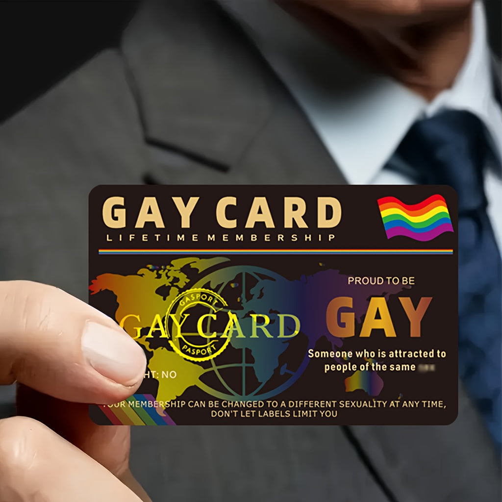 „Gay Card“ – Lustige Pride-Mitgliedskarte