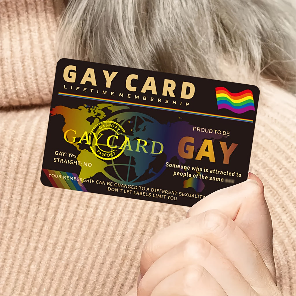 „Gay Card“ – Lustige Pride-Mitgliedskarte