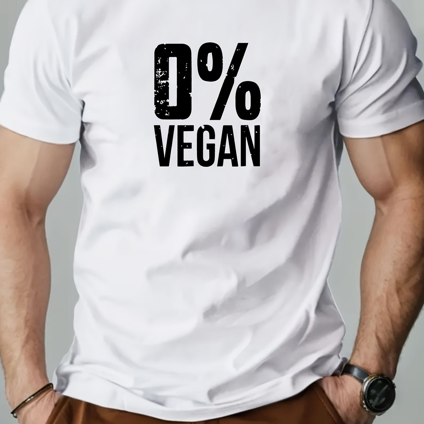 T-Shirt „0% Vegan“ – Für echte Fleischliebhaber