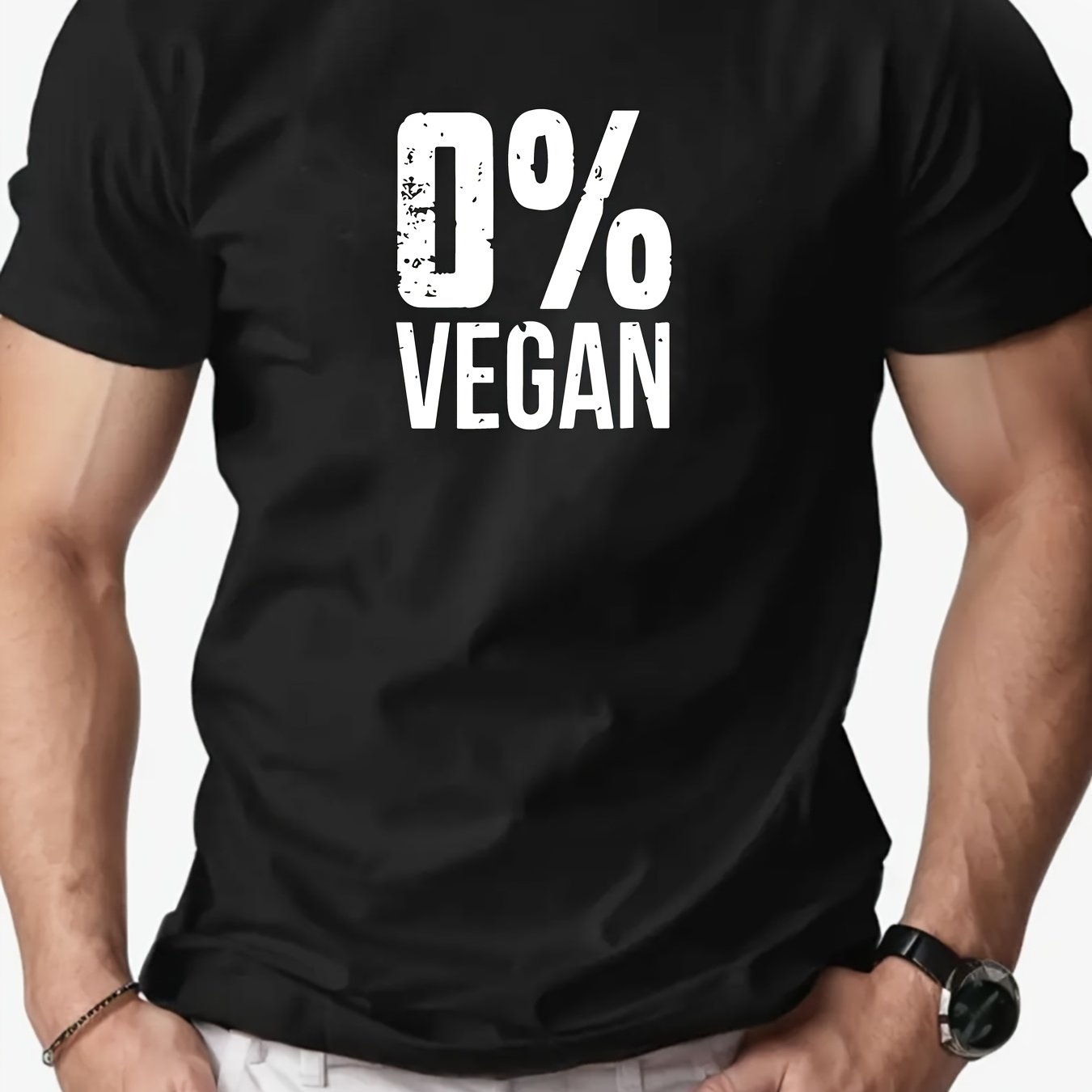 T-Shirt „0% Vegan“ – Für echte Fleischliebhaber