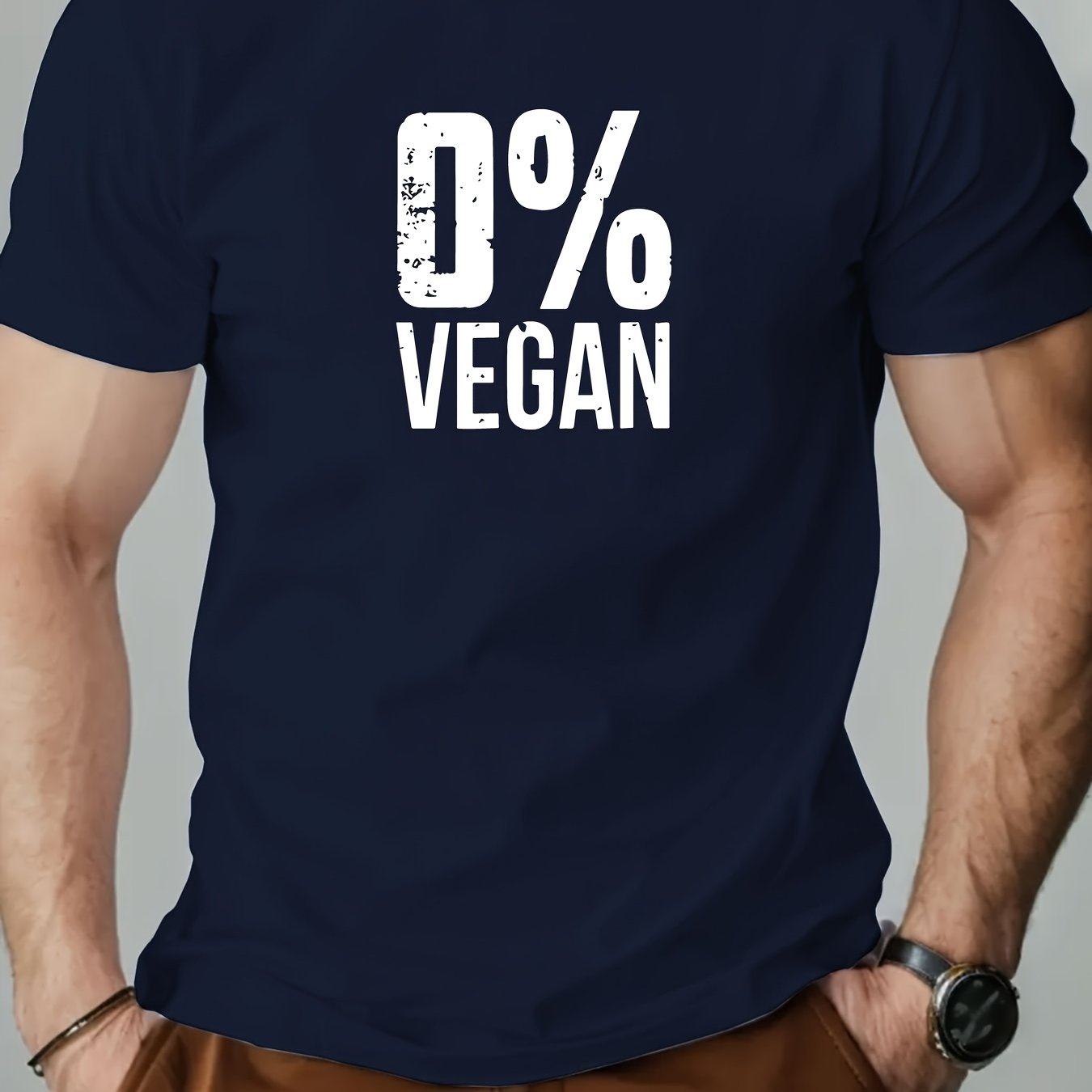 T-Shirt „0% Vegan“ – Für echte Fleischliebhaber