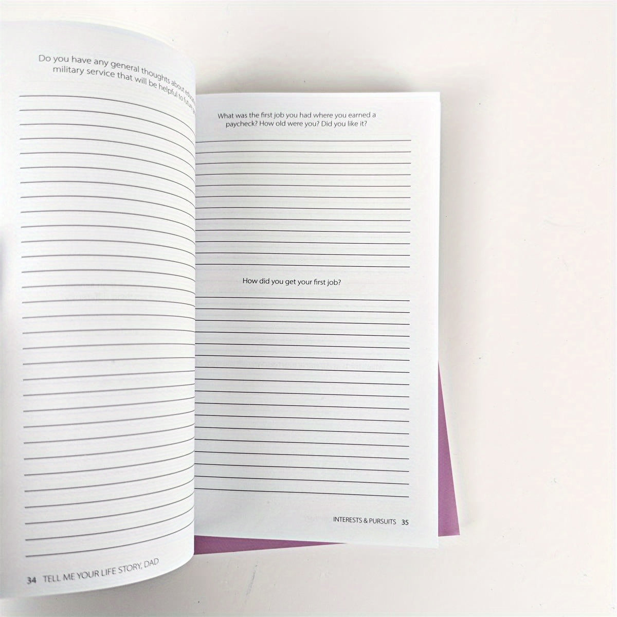 Erinnerungsbücher Set – „Tell Me Your Life Story“