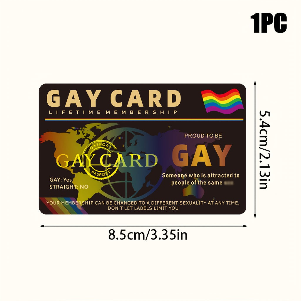 „Gay Card“ – Lustige Pride-Mitgliedskarte