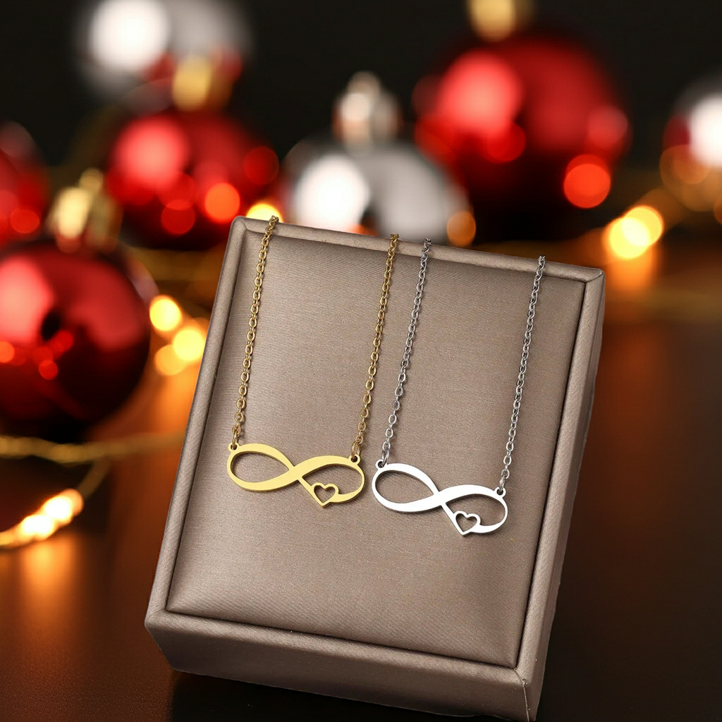 Edelstahl Halskette - Unendliche Liebe
