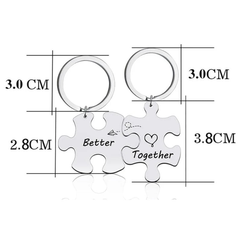 Partner Schlüsselanhänger – Better Together Puzzle