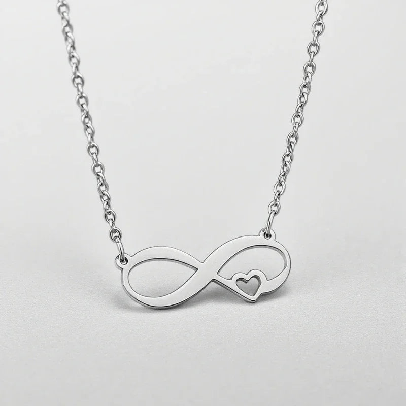 Edelstahl Halskette - Unendliche Liebe