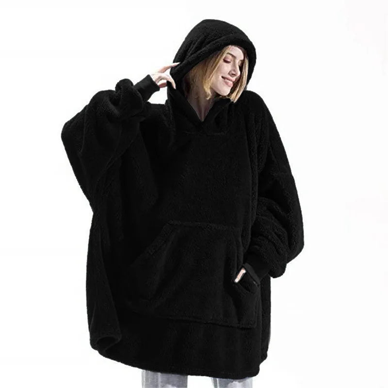 Kuschel Hoodie Decke – Oversize Wohlfühlpullover