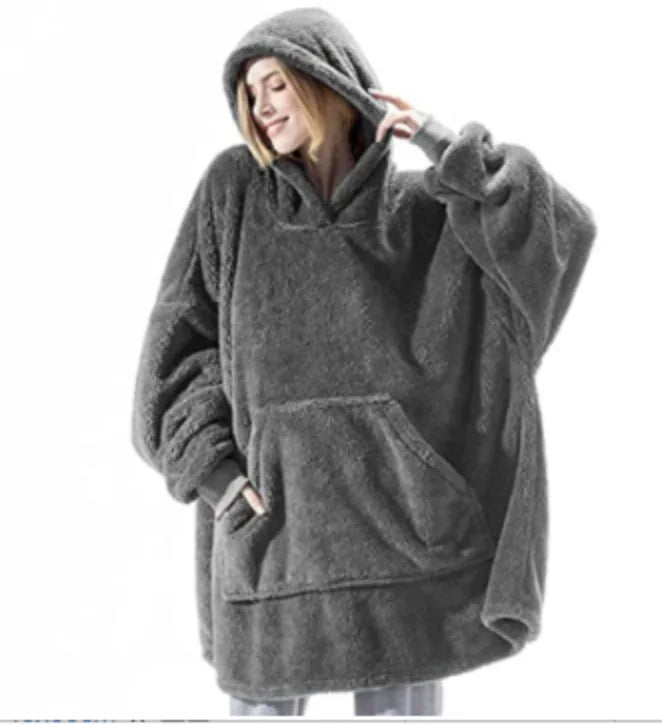 Kuschel Hoodie Decke – Oversize Wohlfühlpullover