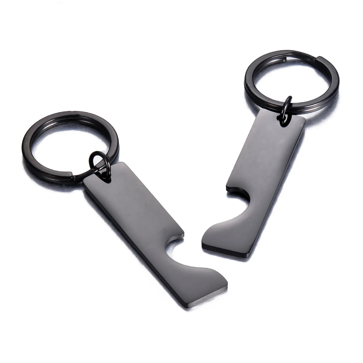 Partner Schlüsselanhänger – Geteiltes Herz aus Metall