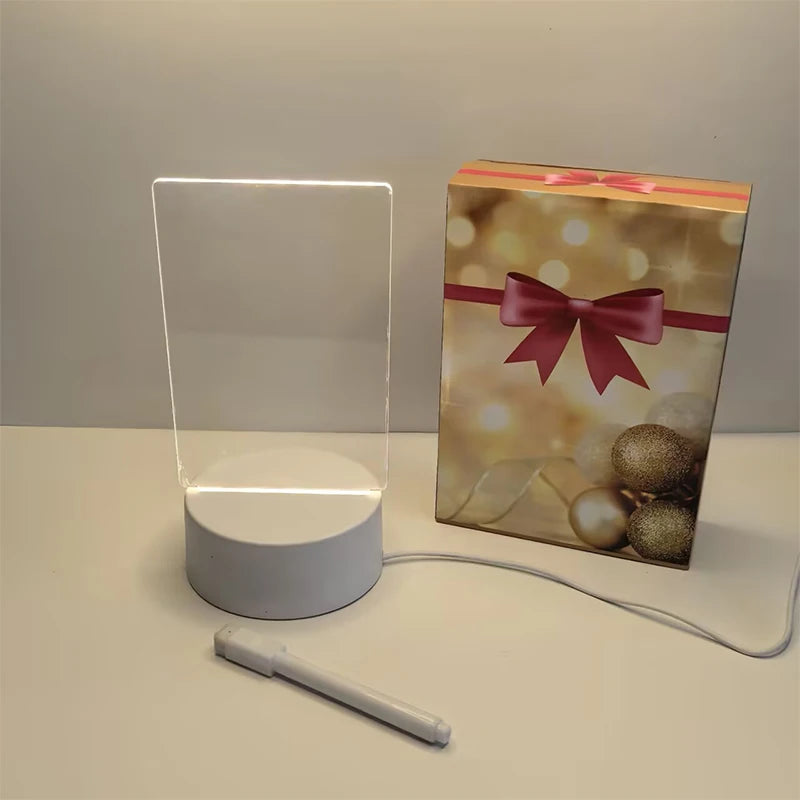 Acryl LED-Schreibtafel „Weihnachtszauber“