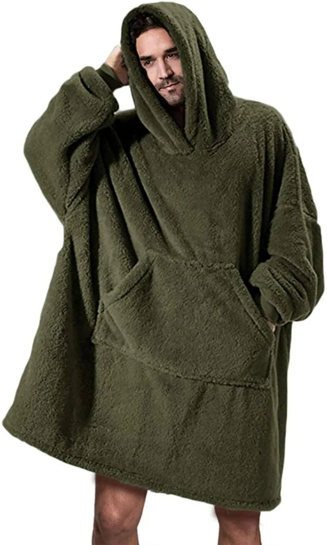 Kuschel Hoodie Decke – Oversize Wohlfühlpullover