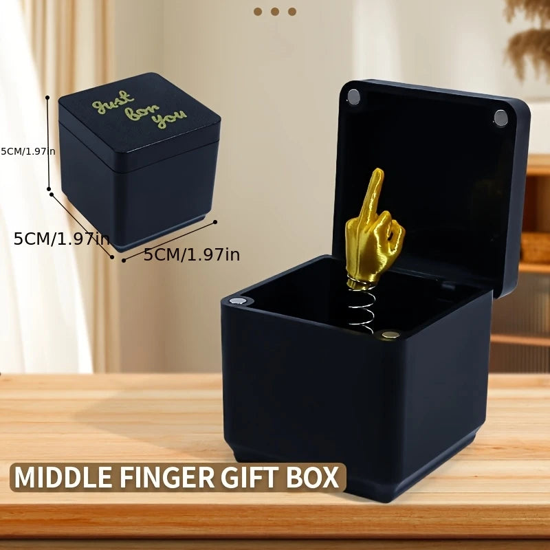 Weihnachts-Geschenkbox „Mittelfinger“ – Lustiges Scherzgeschenk