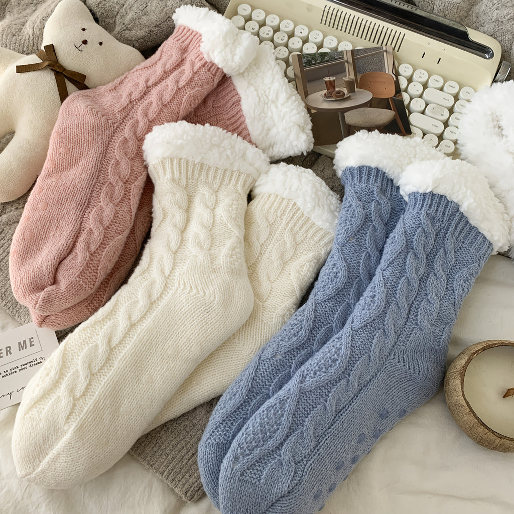 3er Set Kuschelsocken – extra dick & flauschig