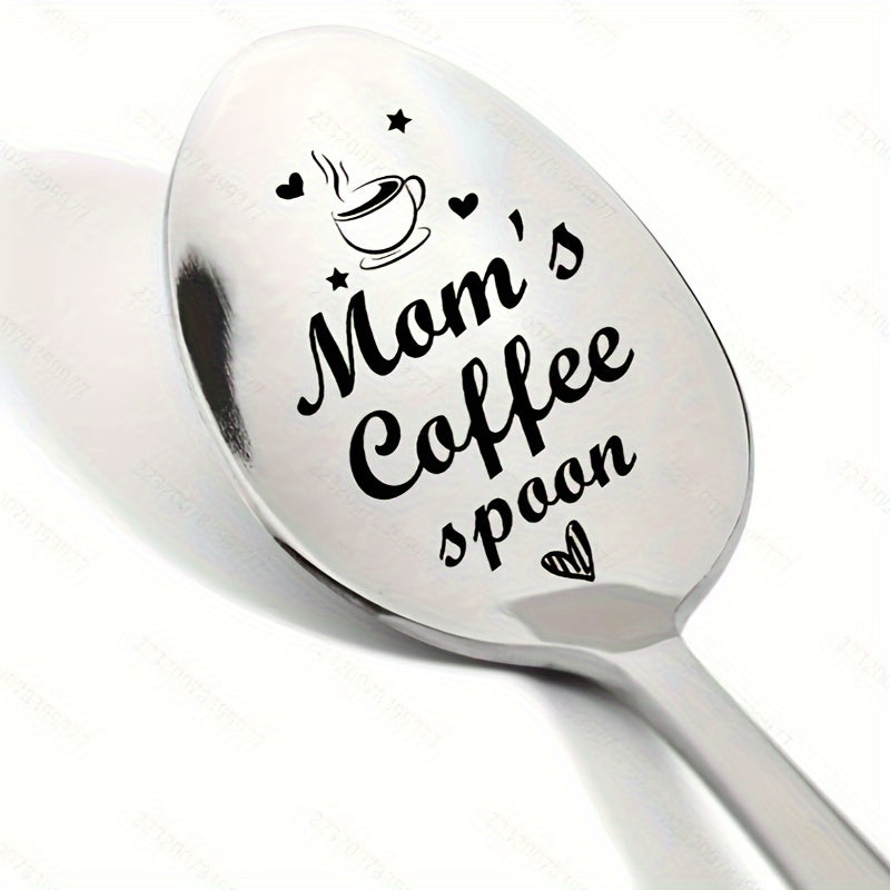 Gravierter Kaffeelöffel – „Mom’s Coffee Spoon“