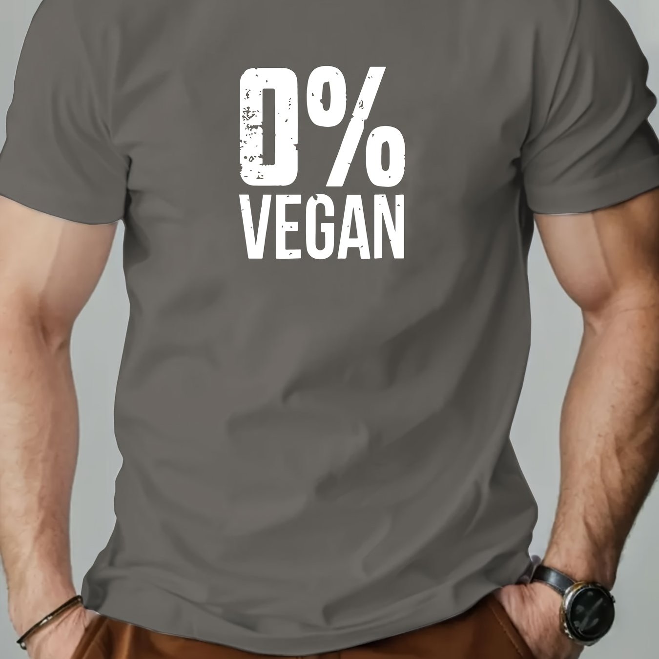 T-Shirt „0% Vegan“ – Für echte Fleischliebhaber